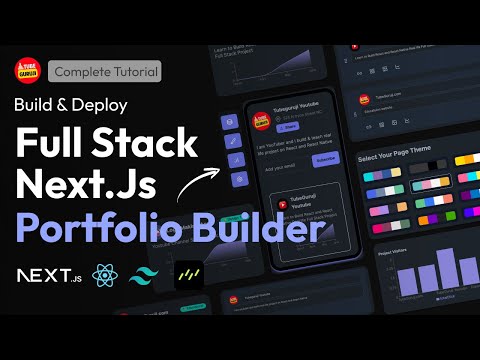 Build & Deploy Full Stack Portfolio Builder App | NextJs, React, TailwindCss, Drizzle ORM