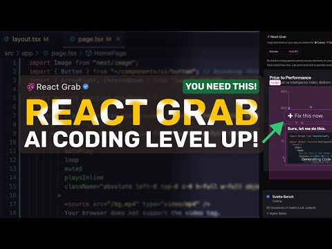 React Grab + Claude Code,Roo,Kilo : You can LEVEL UP YOUR AI Coding with this OPENSOURCE Tool NOW!