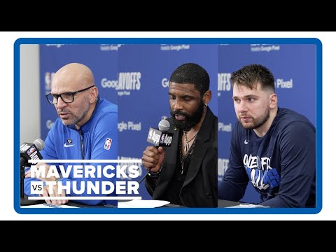 Jason Kidd, Luka Doncic, Kyrie Irving | Dallas Mavericks vs. OKC Thunder Game 1 postgame interviews