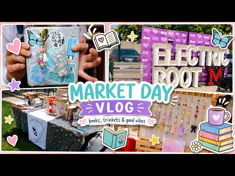 A Chaotic Bookish Market Vlog 🌦️📚🌸 Prep With Me + Two Market Adventures