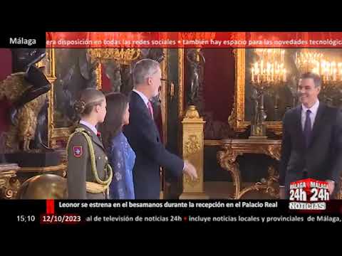 Noticia - Leonor se estrena en el besamanos durante la recepción en el Palacio Real