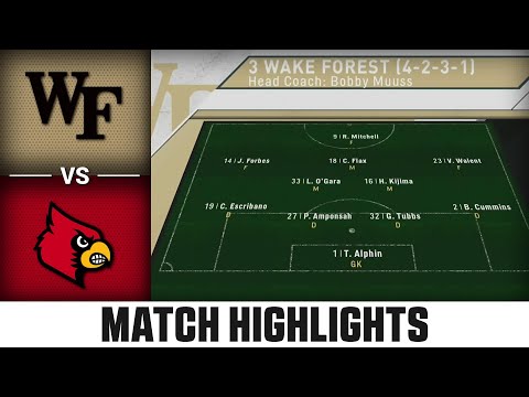 Wake Forest vs. Louisville ACC Men’s Soccer Highlights (2023)