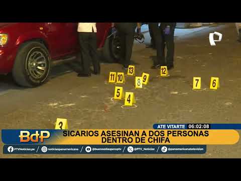 BDP sicarios asesinan a dos personas dentro de chifa