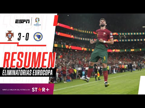 ¡DOBLETE DE BRUNO FERNANDES Y PALIZA LUSA PARA SER LÍDER! | Portugal 3-0 Bosnia H. | RESUMEN