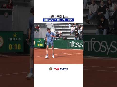 속을 수밖에 없는 기바우도의 영리한 드롭샷 #2026롤랑가로스