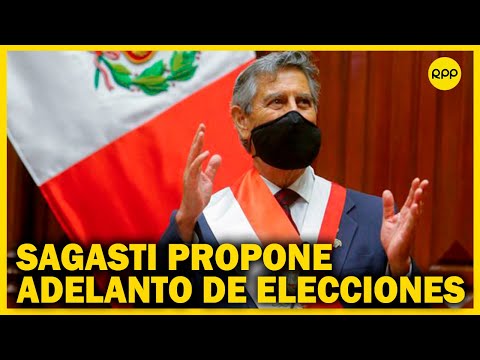 Francisco Sagasti propone recolectar 76000 firmas para adelantar elecciones