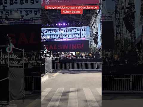 un #ensayo #musicos para el #concierto de @RUBEN.BLADES en el #paseodelareforma #cdmx