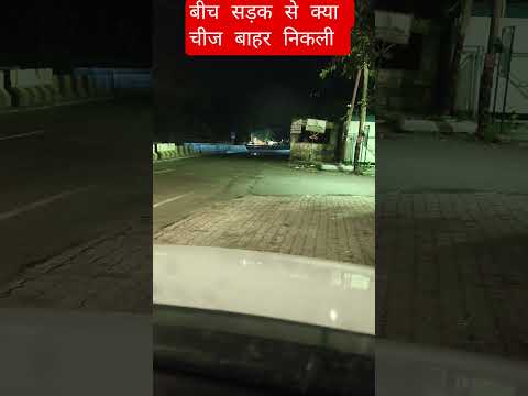 बीच सड़क से क्या बाहर निकला #horror #dangerous #khatarnak #shorts #viral #trainding