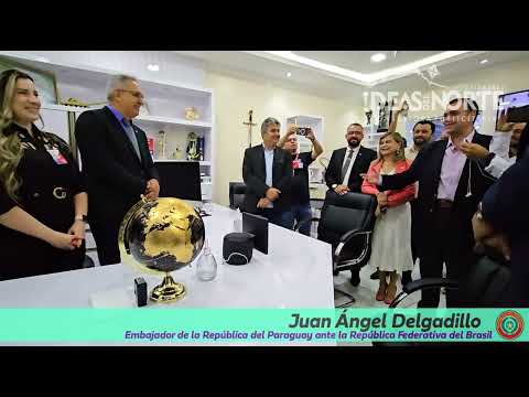 Embajador de Paraguay ante Brasil Juan Ángel Delgadillo visita Universidad Central del Paraguay
