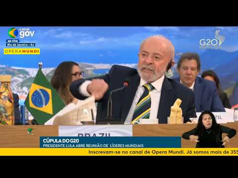 Veja discurso do presidente Lula na abertura do G20 (completo)