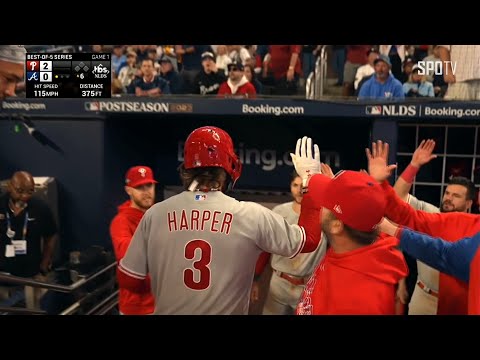 [MLB NLDS 1차전] 필라델피아 vs 애틀랜타 MVP 브라이스 하퍼 (10.08)