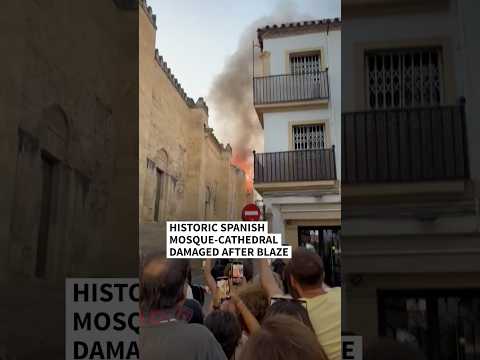 Historic Spanish mosque-cathedral damaged in blaze