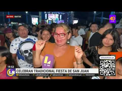 Alegría en Iquitos en vísperas de fiesta de San Juan