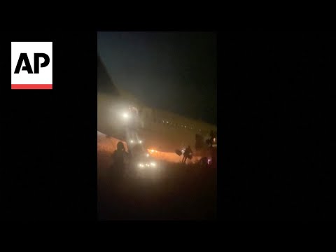 Boeing 737 catches fire, skids off runway in Senegal
