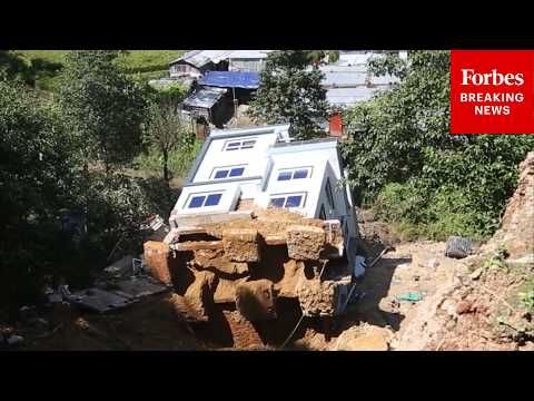 RAW VIDEO: House In Nepal Slides Off Hill After Heavy Rains Create Landslide Episode cover