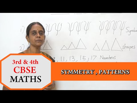 3rd & 4th STD CBSE NCERT Maths -  Maths Symmetry Patterns CBSE NCERT CCE Maths 3rd 4th #mathsclass