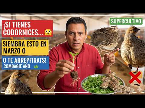 Si tienes codornices, siembra esto en marzo o lo vas a lamentar  comida gratis todo el año