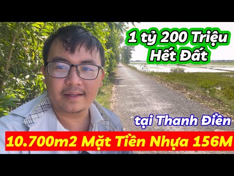 MAP ĐẤT VIỆT - MAPDATVIET.COM chỉ 1 tỷ 200 có đất 1 mẫu 150m mặt tiền nhựa tại thanh điền gần chợ cụm công nghiệp