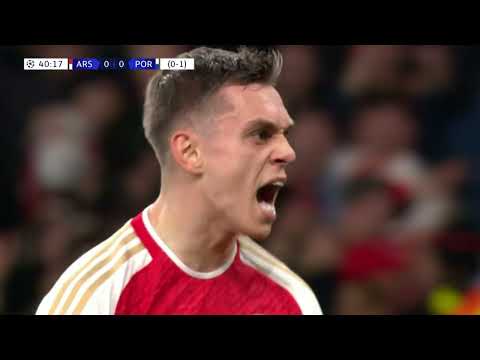 L. Trossard (41') Arsenal vs Porto | UEFA Champions League RO16 Leg 2