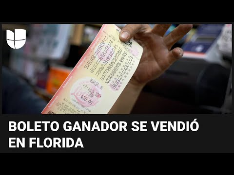 En un minuto: Boleto comprado en Florida gana el premio récord de Mega Millions de $1,580 millones