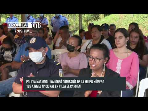 Inauguran Comisaría de la Mujer nro. 182 en Villa El Carmen - Nicaragua