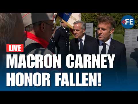<strong>LIVE</strong> | Macron and Carney Pay Tribute | <strong>Leaders</strong> Mark Ceremony in Saint-Pierre-et-Miquelon