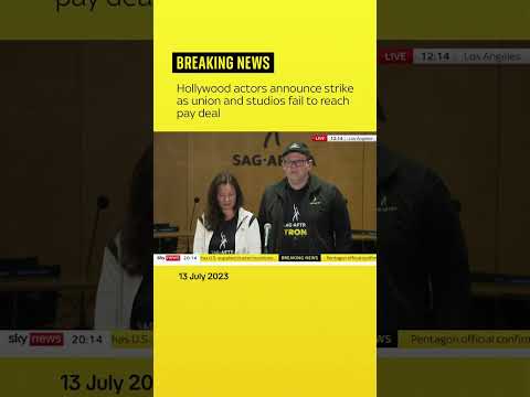 Hollywood actors announce strike