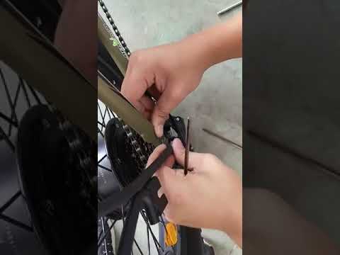 assemble the rear rack for 20inch folding fat bike