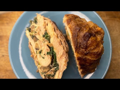 🔥 Таке КУРЯЧЕ ФІЛЕ в духовці ви ще не їли! Неймовірний КУРЯЧИЙ РУЛЕТ В БЕКОНІ з грибами та шпинатом