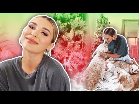 PUTTING UP MY CHRISTMAS TREE!!! (why do i suck at simple tasks)