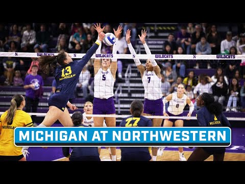 Michigan at Northwestern | Big Ten Volleyball | Oct. 21, 2023 | B1G+ Encore