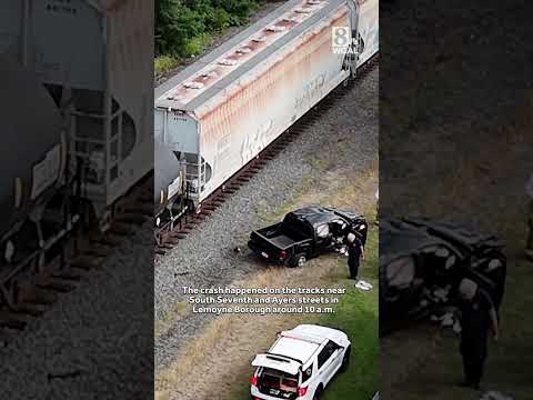 One <strong>dead</strong> after train drags pickup along tracks <strong>in</strong> Lemoyne, Pa.