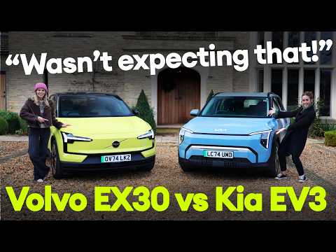 TWIN TEST: Kia EV3 vs Volvo EX30: we find the UK’s best electric car! | Electrifying