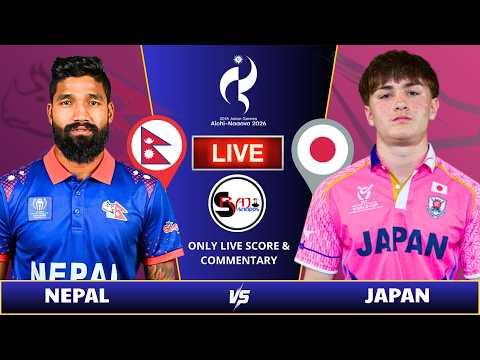 Nepal vs Japan <strong>LIVE</strong> | <strong>Asian</strong> Games Cricket 2026 | <strong>Live</strong> Score | Audio Commentary