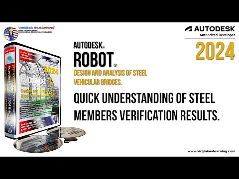 Autodesk Robot Structural 2024 Tutorial | Quick Understanding of Steel Members Verification Results.