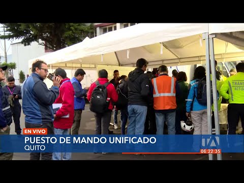 Autoridades de Quito instalaron un Puesto de Mando Unificado para monitorear La Gasca
