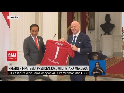 Presiden FIFA Temui Presiden Jokowi di Istana Merdeka