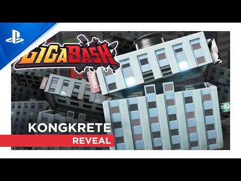 GigaBash - Kongkrete Reveal Trailer | PS5, PS4