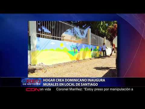 Hogar Crea Dominicano inaugura murales  en local de Santiago