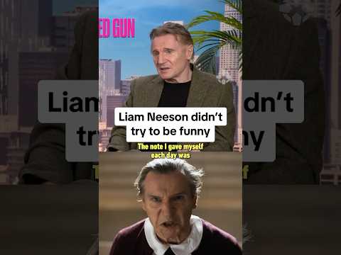Liam Neeson tried NOT to be funny on the set of The Naked Gun! #nakedgun #liamneeson #comedy #movie