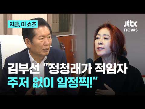 "민주당 대표? 주저 없이 '알정찍'"…김부선, 정청래 공개 지지, 이유는｜지금 이 쇼츠