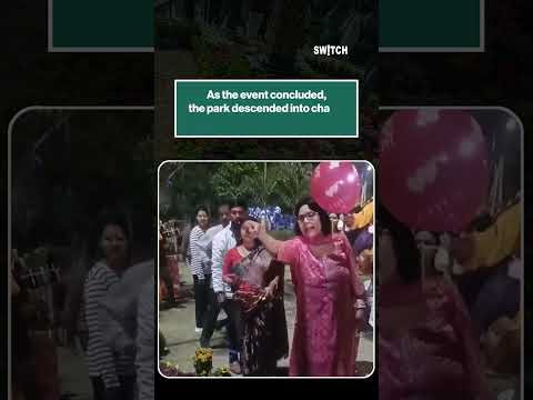 Noida Flower Show Turns Chaotic as People Walk Away With Plants