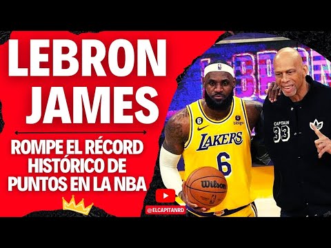 Lebron James rompe récord de anotacion y es el mejor jugador de la historia