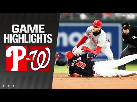 Phillies vs. Nationals Game Highlights (4/5/24) | MLB Highlights