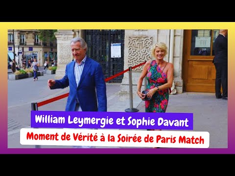 William Leymergie et Sophie Davant : Des Re?ve?lations Surprenantes a? la Soire?e de Paris Match