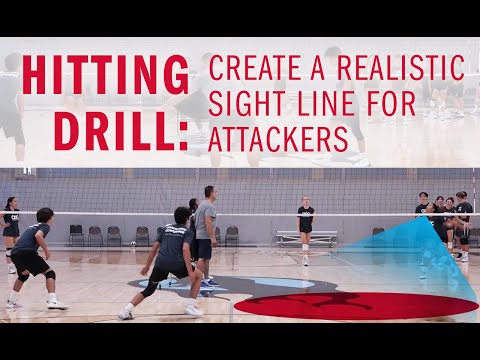 Hitting drill Create a realistic sight line for attackers