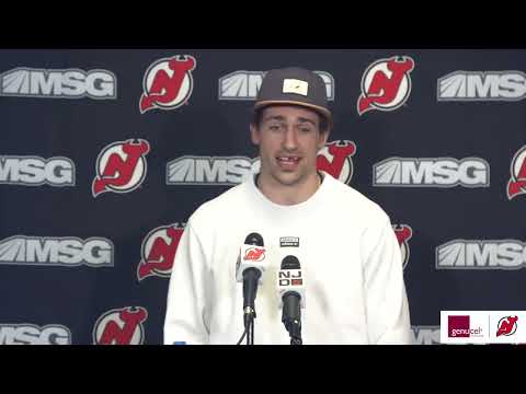 Miles Wood Exit Interview | NEW JERSEY DEVILS video clip