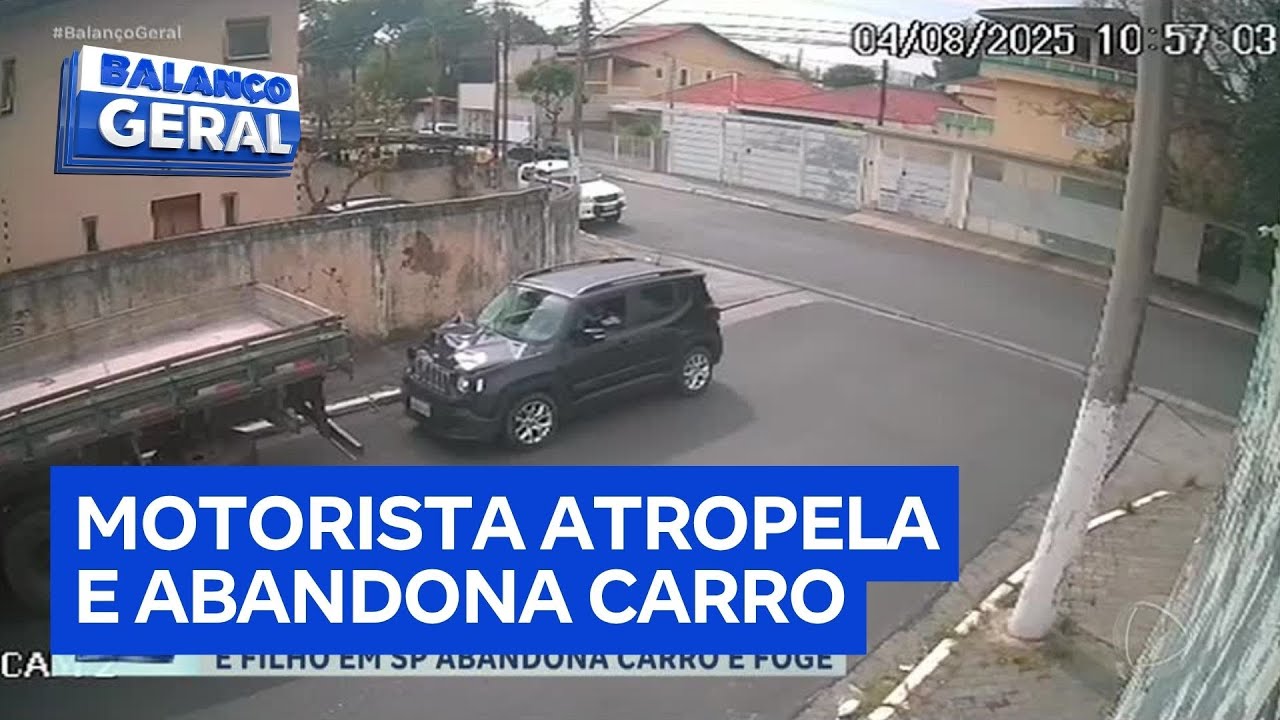 Homem atropela pai e filho em São Paulo após desentendimento entre vizinhos