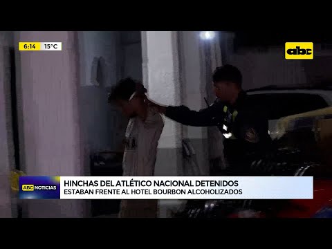 Hinchas del Atlético Nacional fueron detenidos