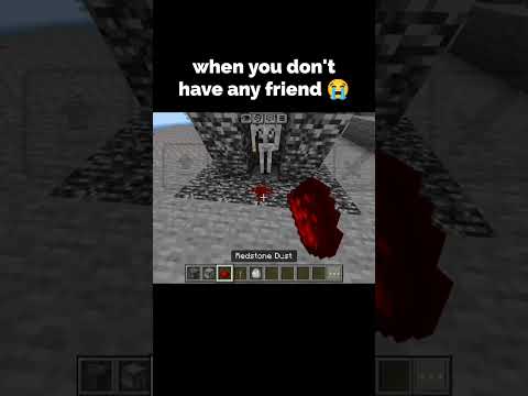 when you don't have any friend 😭 #minecraft #trending #short #ytshorts #like #subscribe